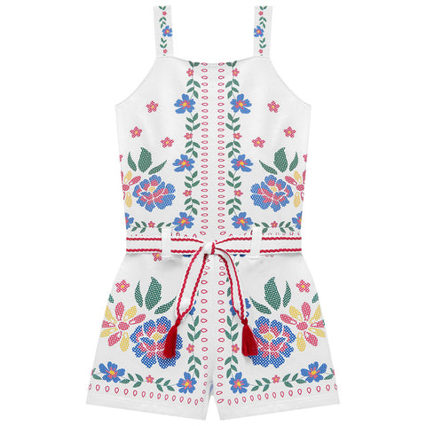 Conjunto Nanai Romper - Macaquinho Floral