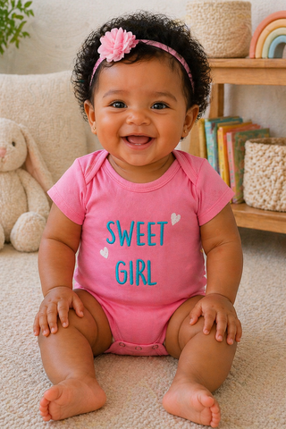 Kit 4 Bodies Premium M. Kids para Bebê - Lhama Rosinha