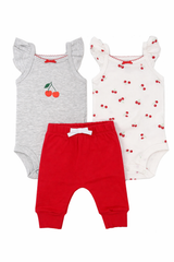 Conjunto Kidz Little Character - Cereja Off