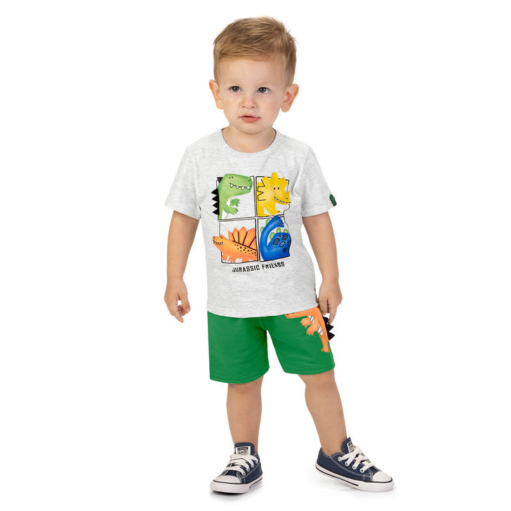 Conjunto Kyly Masculino - Dino no quadrinho