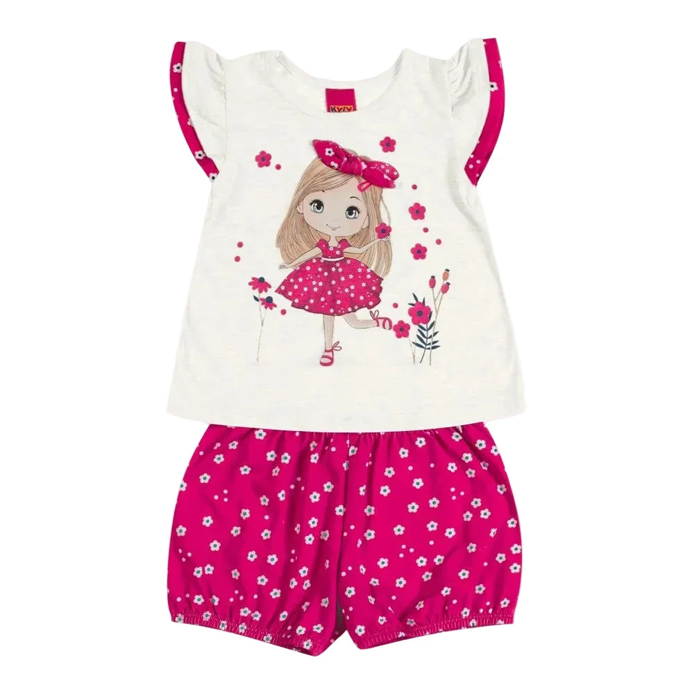 Conjunto Kyly Menina - Girl Pink