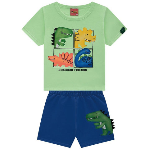 Conjunto Kyly Masculino - Dino no quadrinho