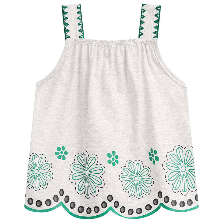 Conjunto Nanai Branco - Flores de Verão