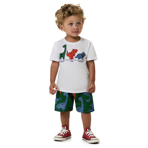 Conjunto Kyly Masculino - Baby Dino White
