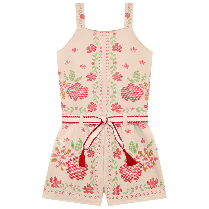 Conjunto Nanai Romper - Macaquinho Floral