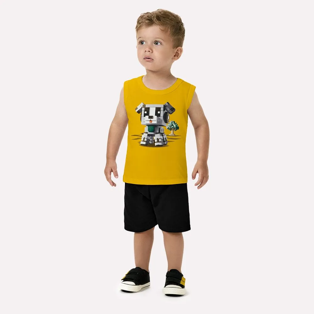 Conjunto Kyly Masculino - Dog Robô Azul