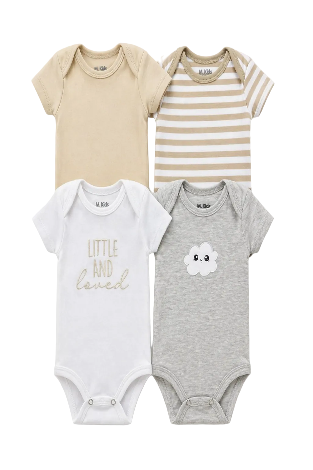 Kit Body M. Kids 4 Peças - Nuvem