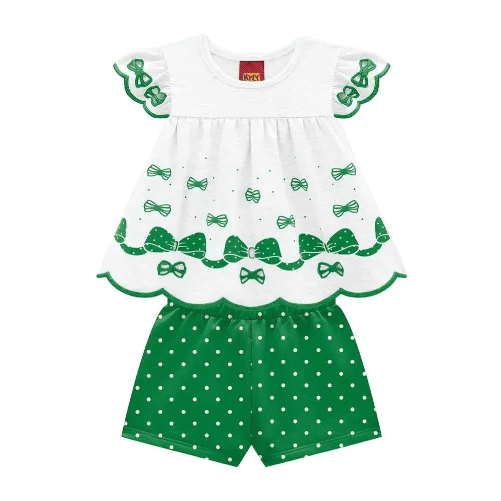 Conjunto Kyly - Lacinhos Verdes