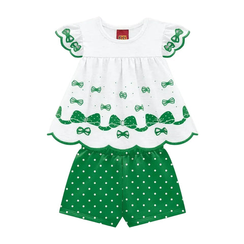 Conjunto Kyly - Lacinhos Verdes