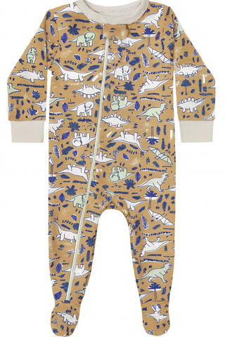 Pijama Kidz Com Pezinho - Dino Marron