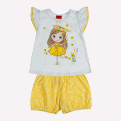 Conjunto Kyly Menina - Girl Amarelo