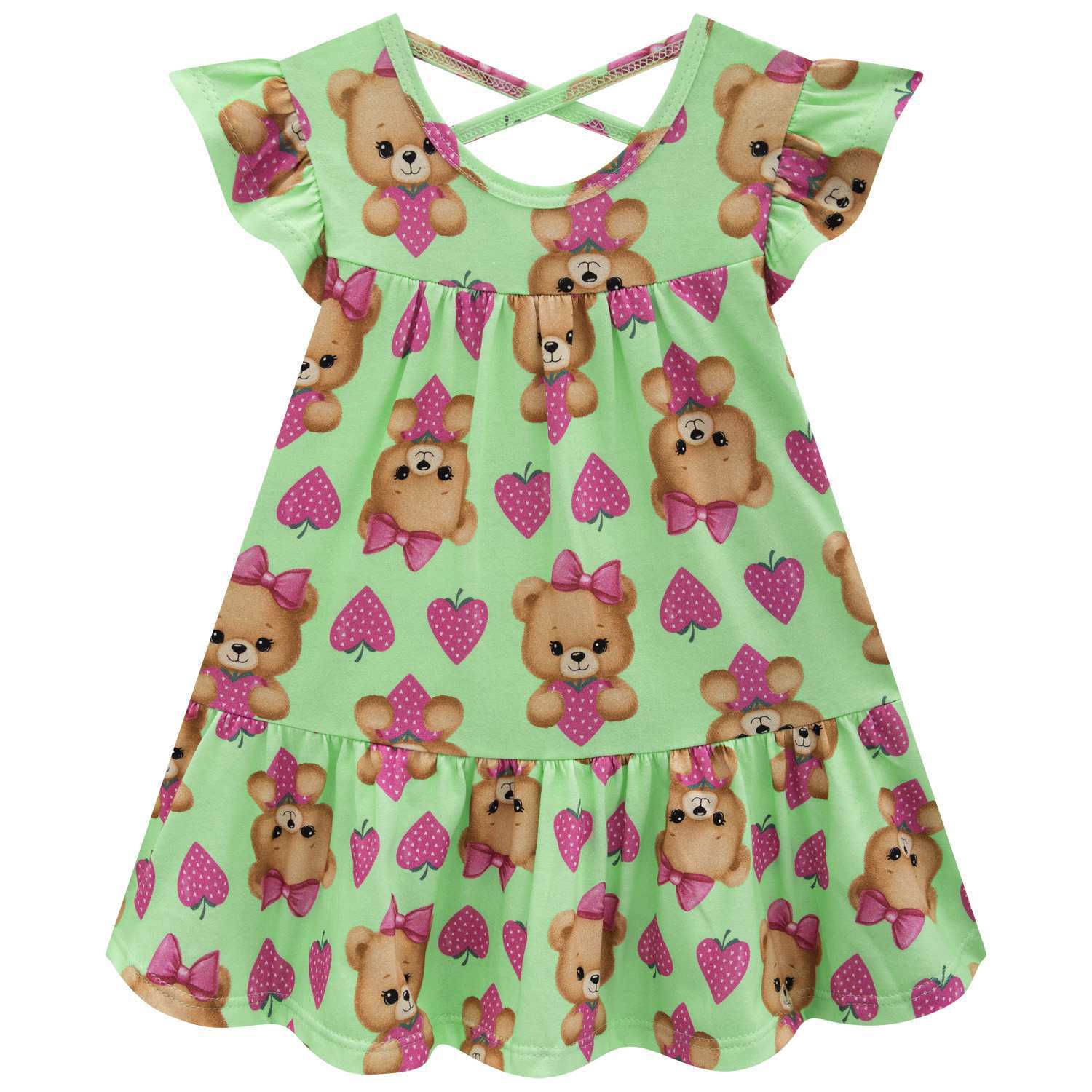 Vestido Kyly -  Ursinha Doce Morango
