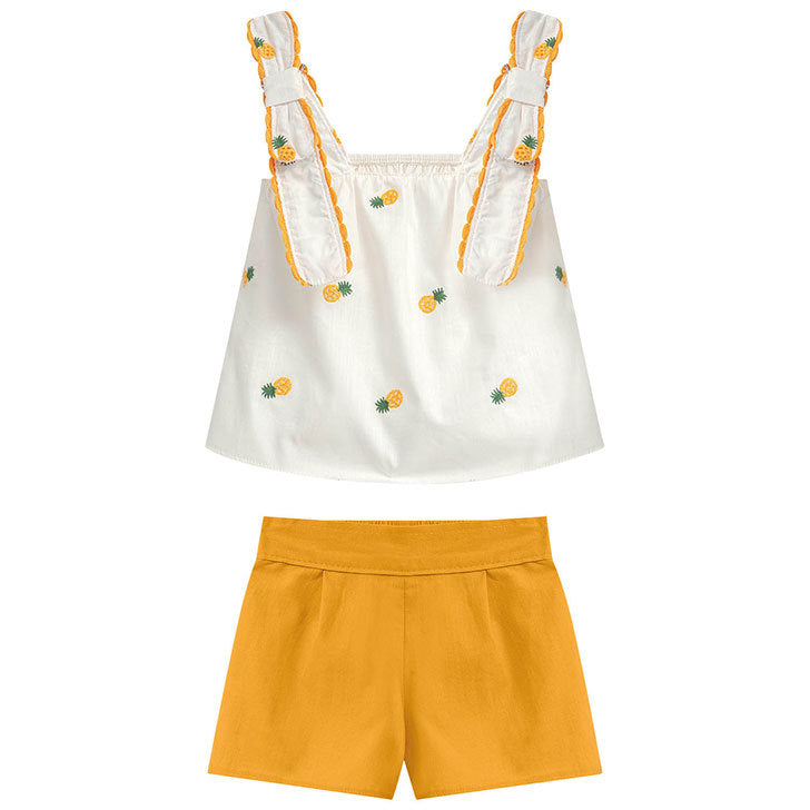 Conjunto Nanai Branco - Abacaxi