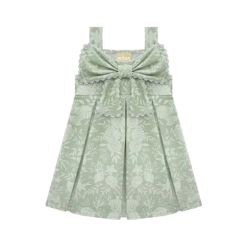 Vestido Milon Verde - Laço Frontal