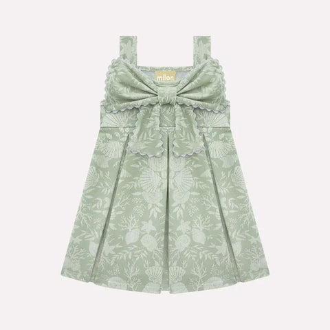 Vestido Milon Verde - Laço Frontal