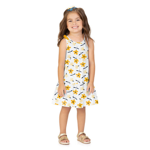 Vestido Kyly - Laranja Florais