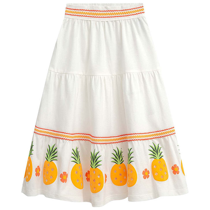 Conjunto Nanai Abacaxi - Cropped  e Sai Longa