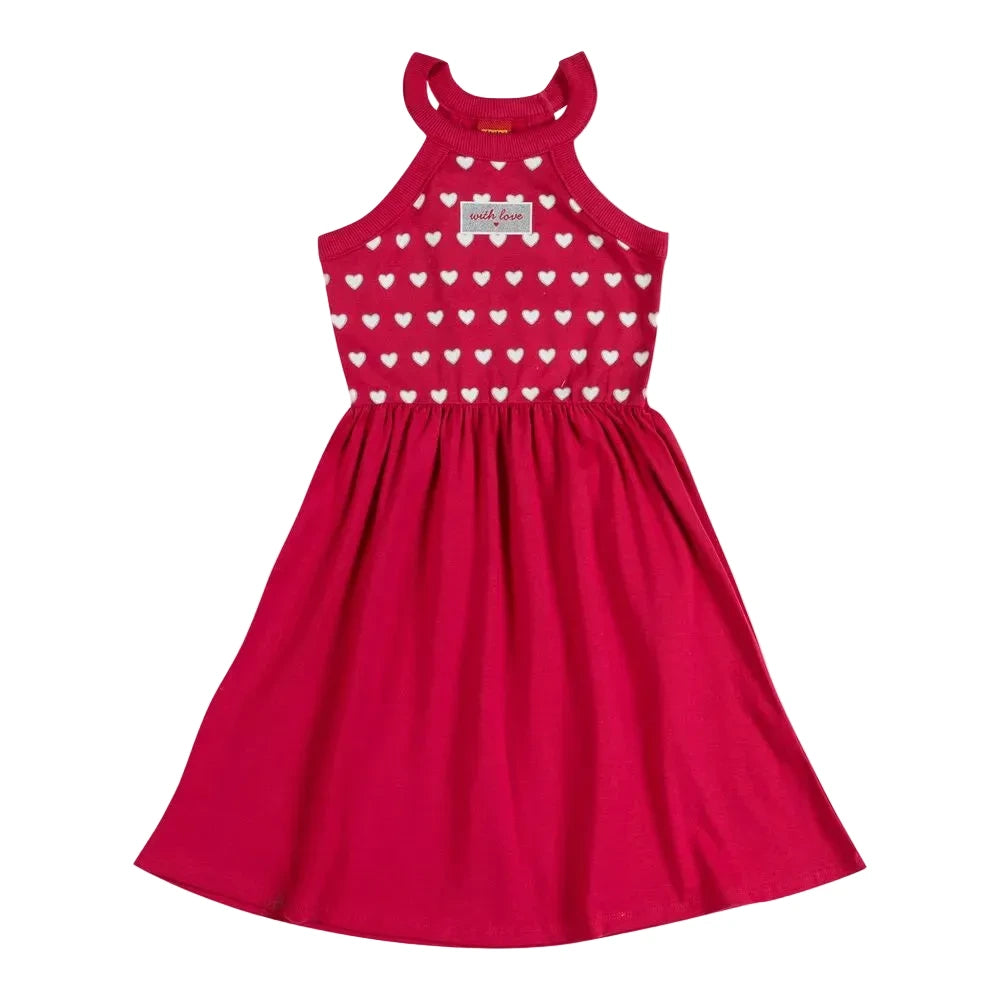 Vestido Kyly -   Corações de menina - Pink