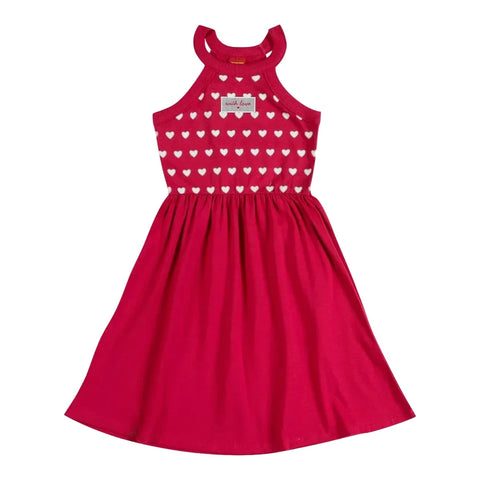 Vestido Kyly -   Corações de menina - Pink