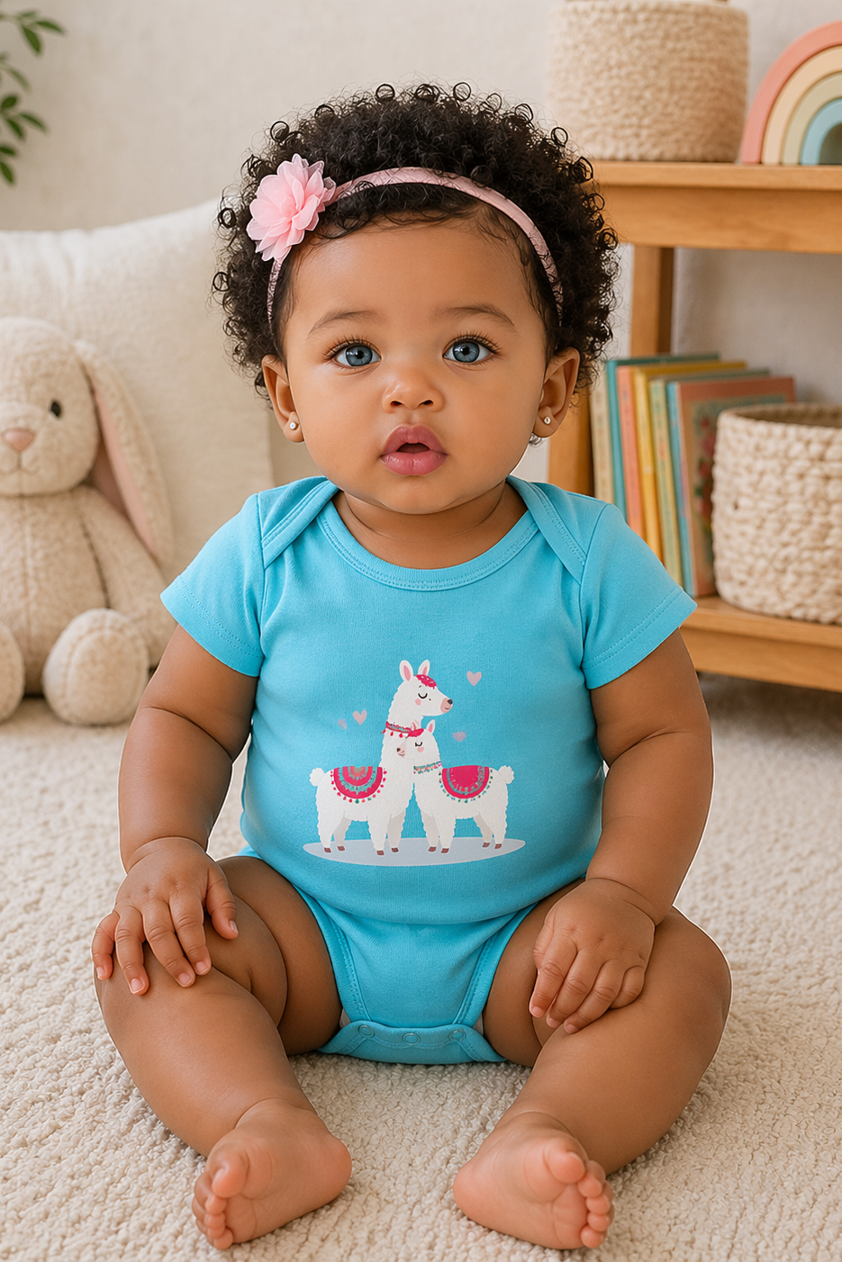 Kit 4 Bodies Premium M. Kids para Bebê - Lhama