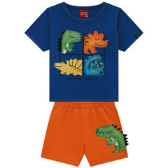 Conjunto Kyly Masculino - Dino no quadrinho