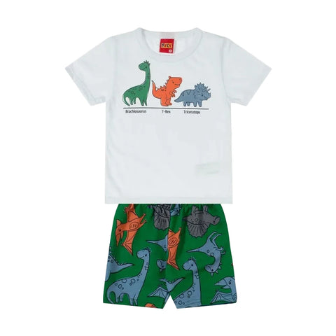Conjunto Kyly Masculino - Baby Dino White