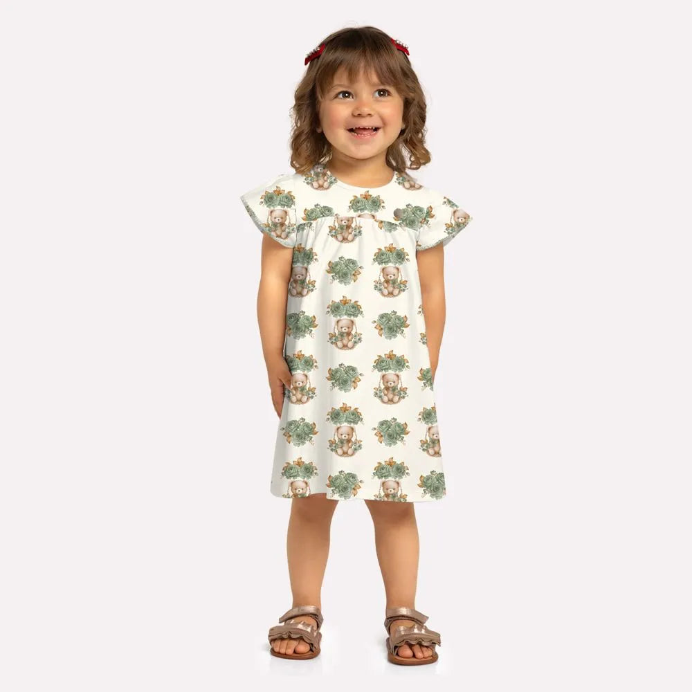 Vestido Milon - Ursinhos Verde