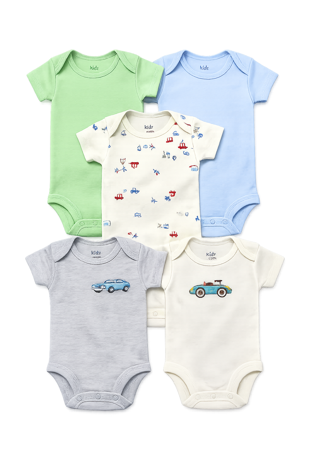 Kit Body Kidz 5 Peças - Carrinho Retro