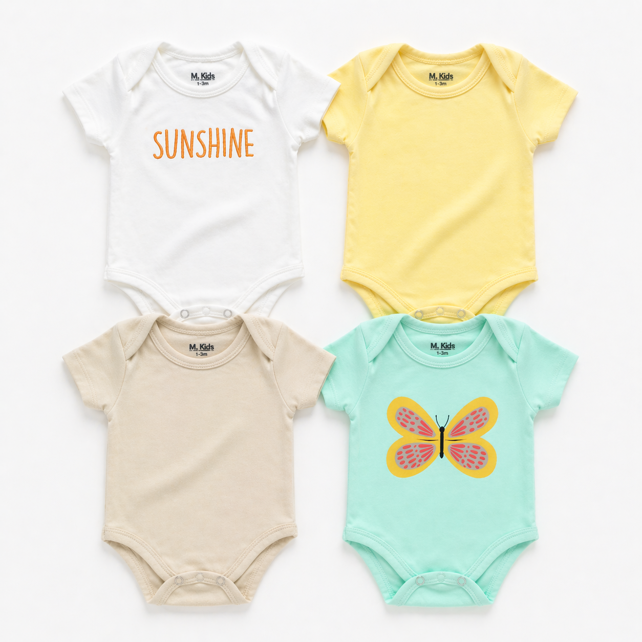 Kit Body M. Kids 4 Peças - Borboleta Delicada
