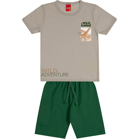 Conjunto Kyly Menino - Wild Giraffe