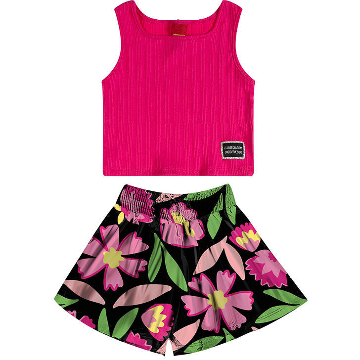 Conjunto Kyly - Menina Flores