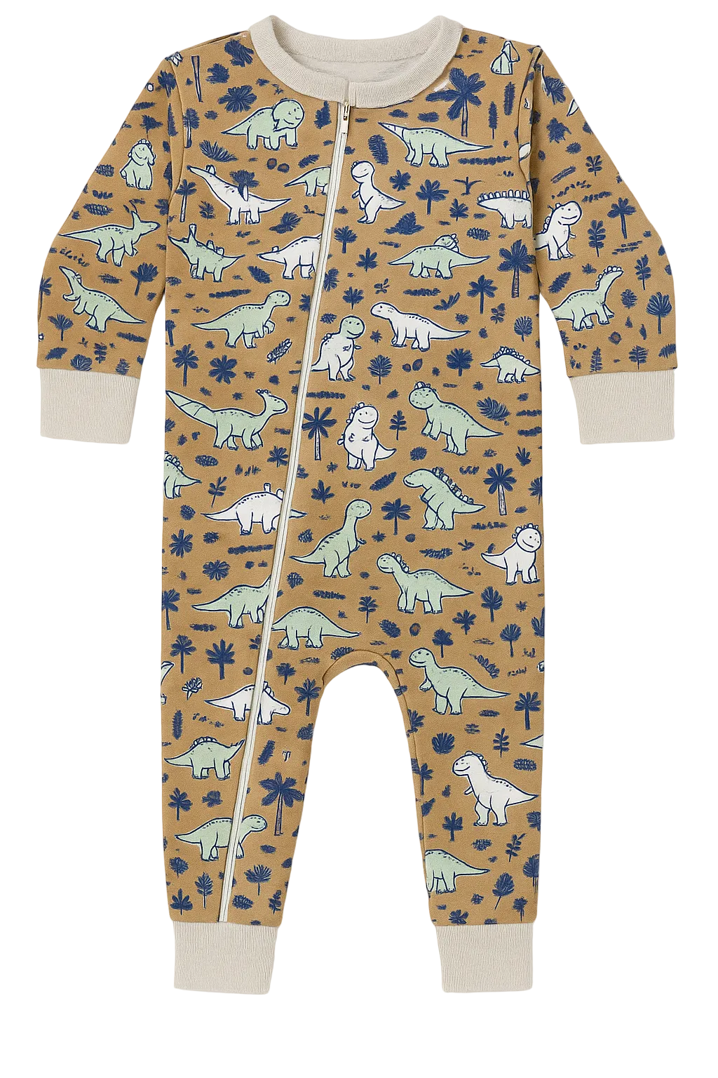 Pijama Kidz Sem Pezinho - Dino Marron