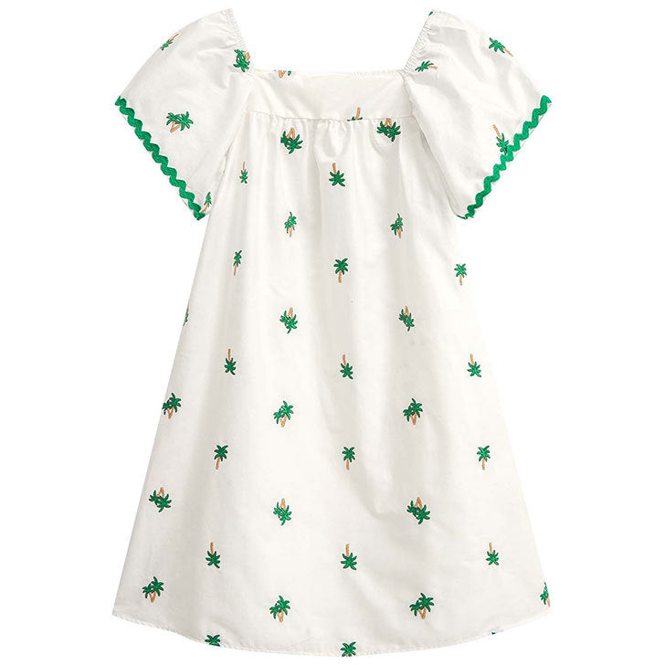 Vestido Nanai Branco - Coqueiros Verdes