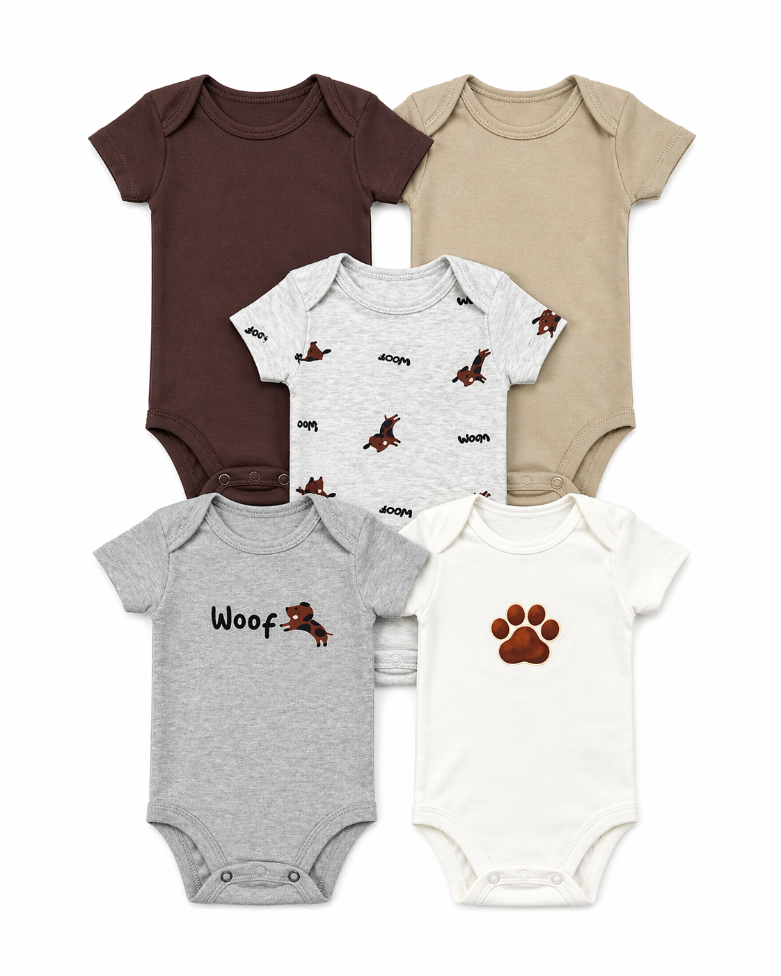 Kit Body Kidz 5 Peças - Patinha dog