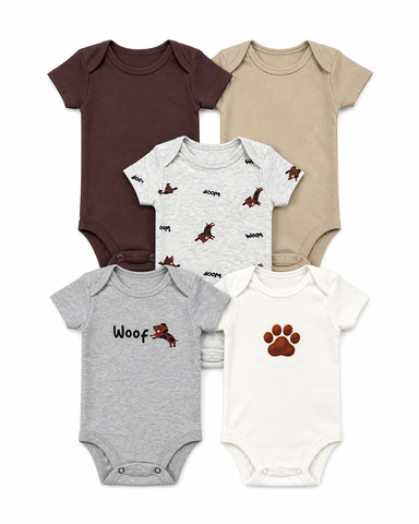 Kit Body Kidz 5 Peças - Patinha dog