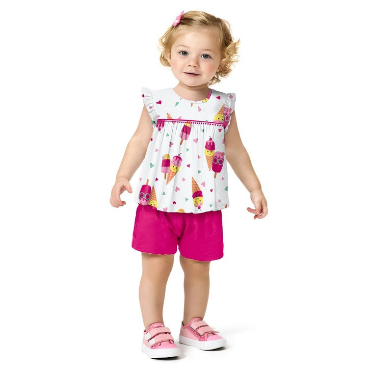 Conjunto Menina Kyly - Sorvetinho Feliz