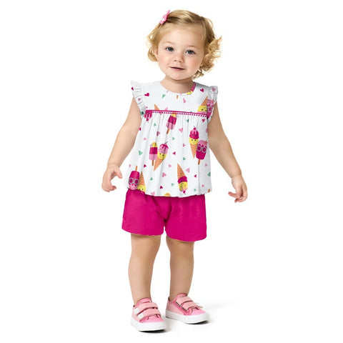 Conjunto Menina Kyly - Sorvetinho Feliz