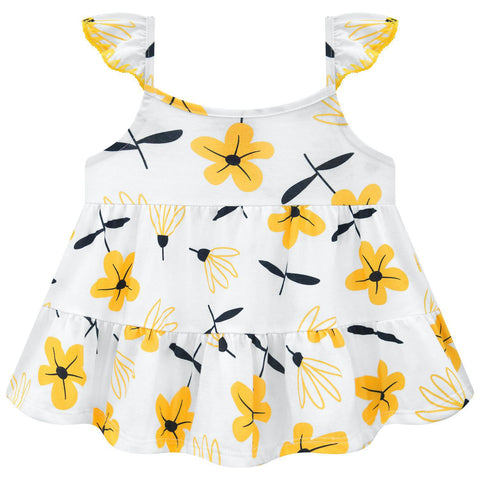 Conjunto Kyly - Laranja Florais