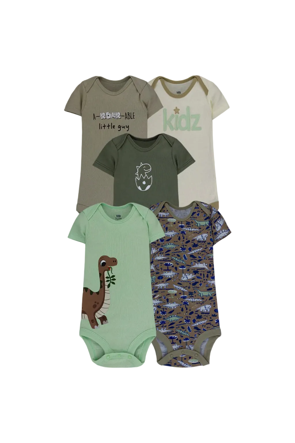 Kit body Kidz 5 Peças - Dinossauros