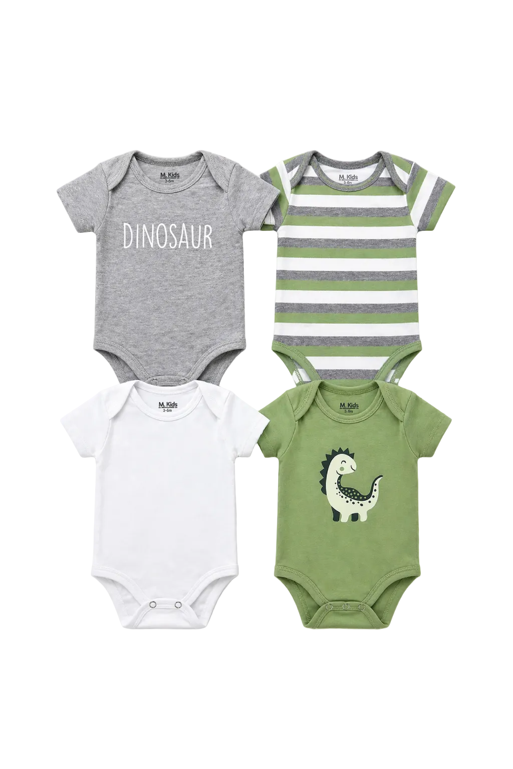Kit Body M. Kids 4 Peças - Dinosaur