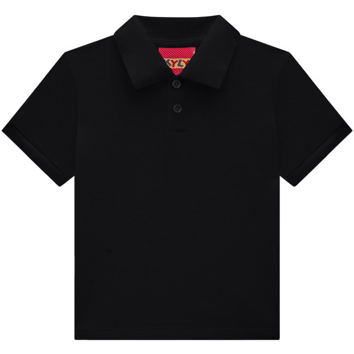 Camiseta Kyly Gola Polo -  Preto