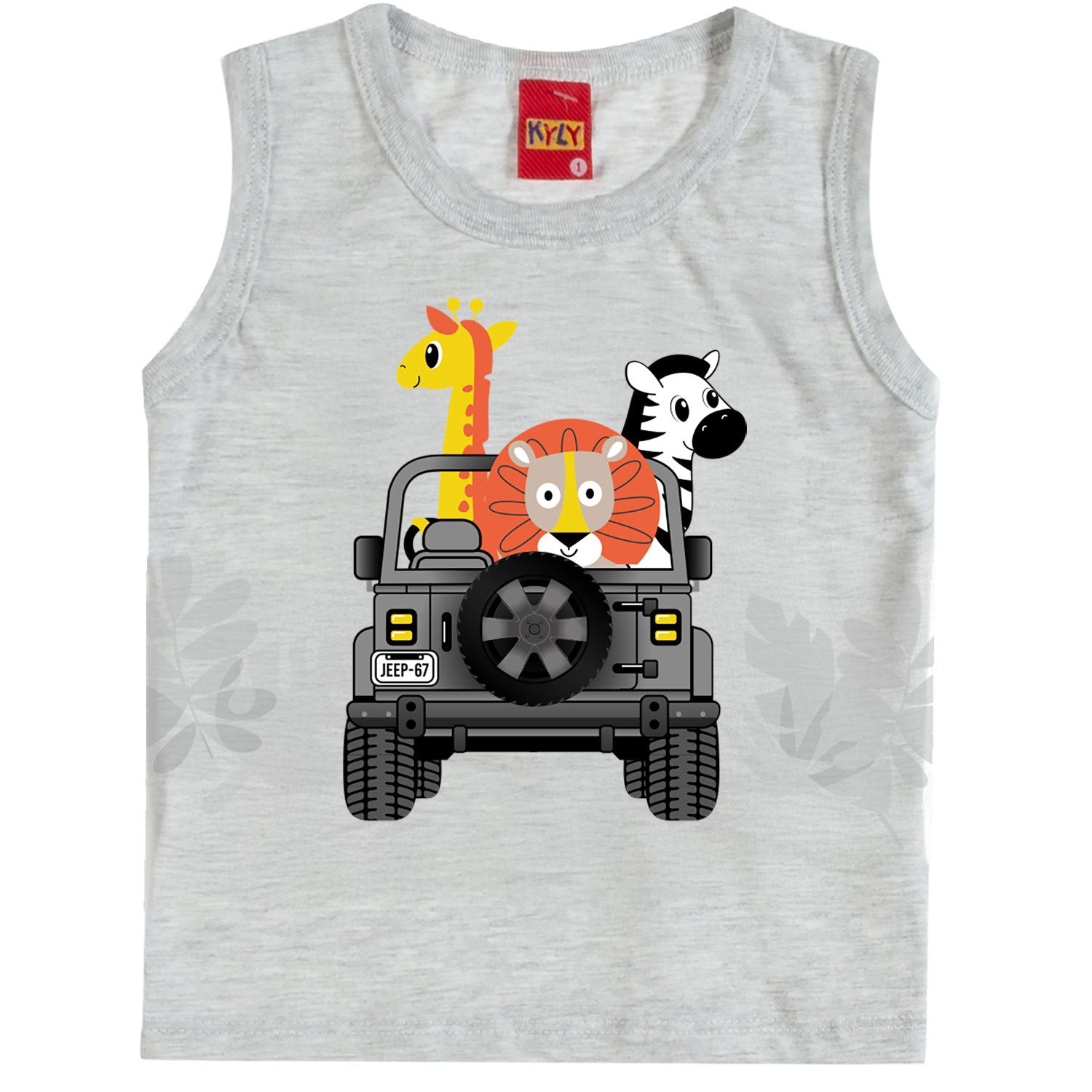 Conjunto Kyly Masculino - Bichinhos Safari Mescla