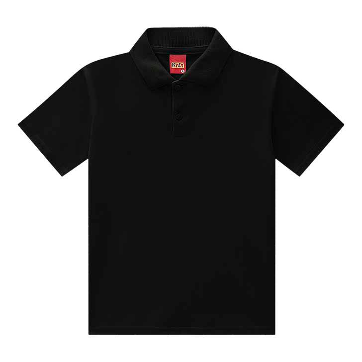 Camiseta Kyly Gola Polo -  Preto