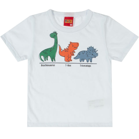Conjunto Kyly Masculino - Baby Dino White