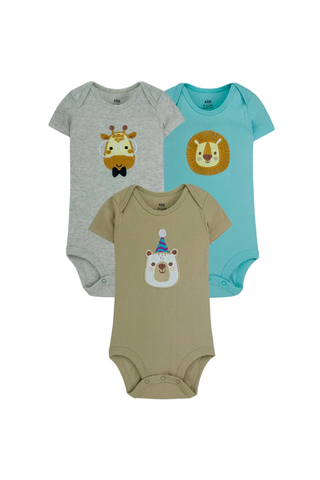 Kit Body Kidz 3 Peças - Zoologico